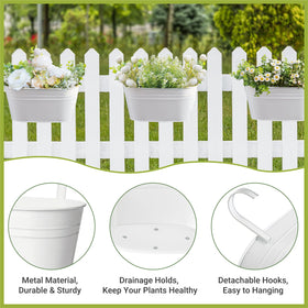 Dahey detachable hooks for easy mounting and flexible arrangement.