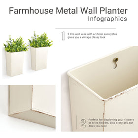 Dahey compact planters measure 8.7 inches tall for versatile placement.
