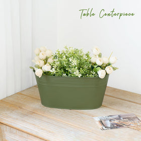 Dahey mini garden on balcony planters suitable for herbs and flowers