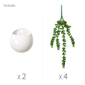 Dahey office desk display adds a touch of nature.