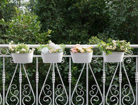 Dahey patio balcony planter set for porches and fences