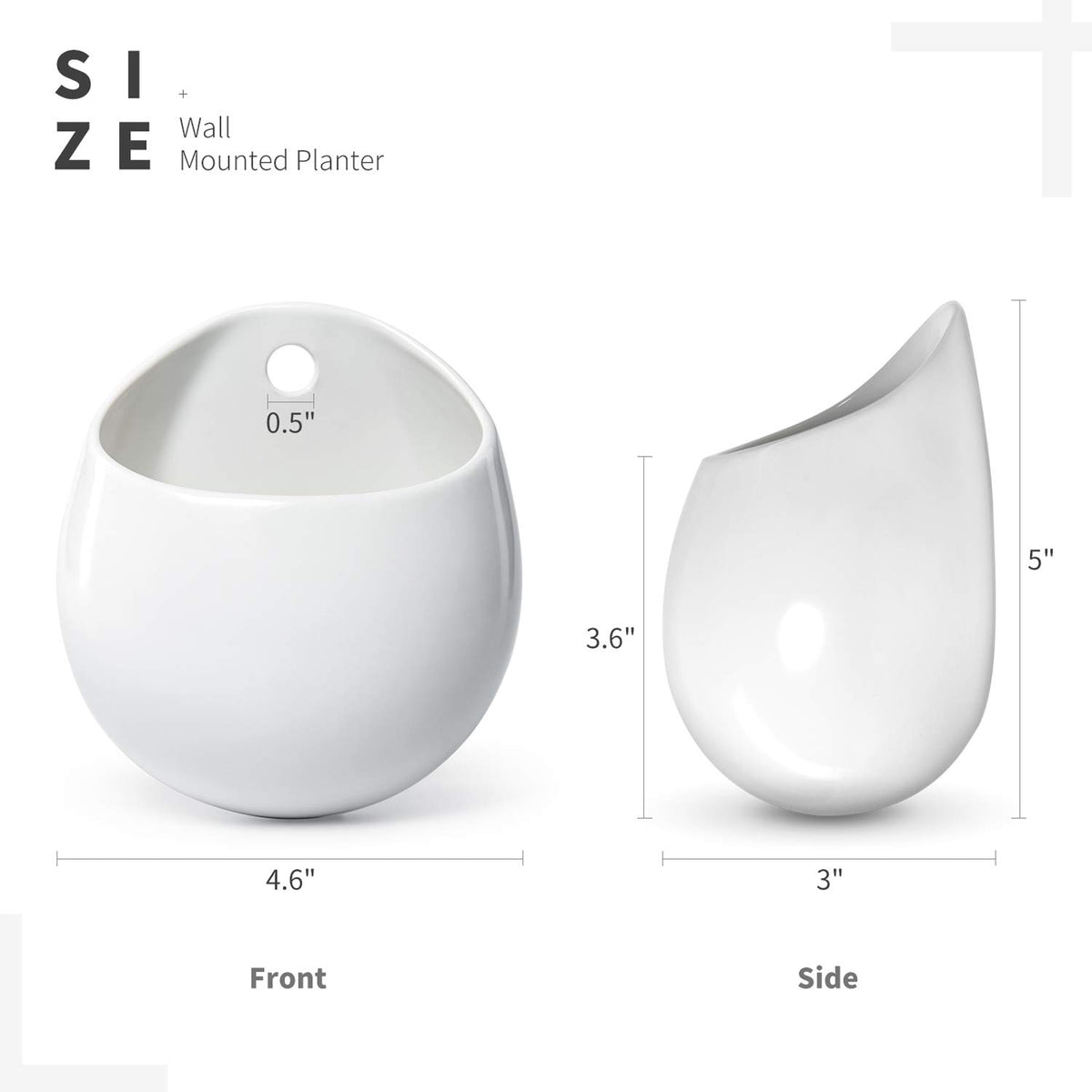Dahey set of two wall planters transforms any space.