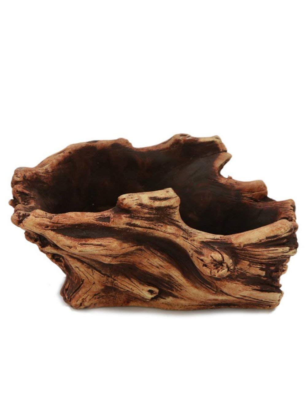 Dahlia Driftwood planter close-up highlighting concrete texture and drainage for healthy succulents.