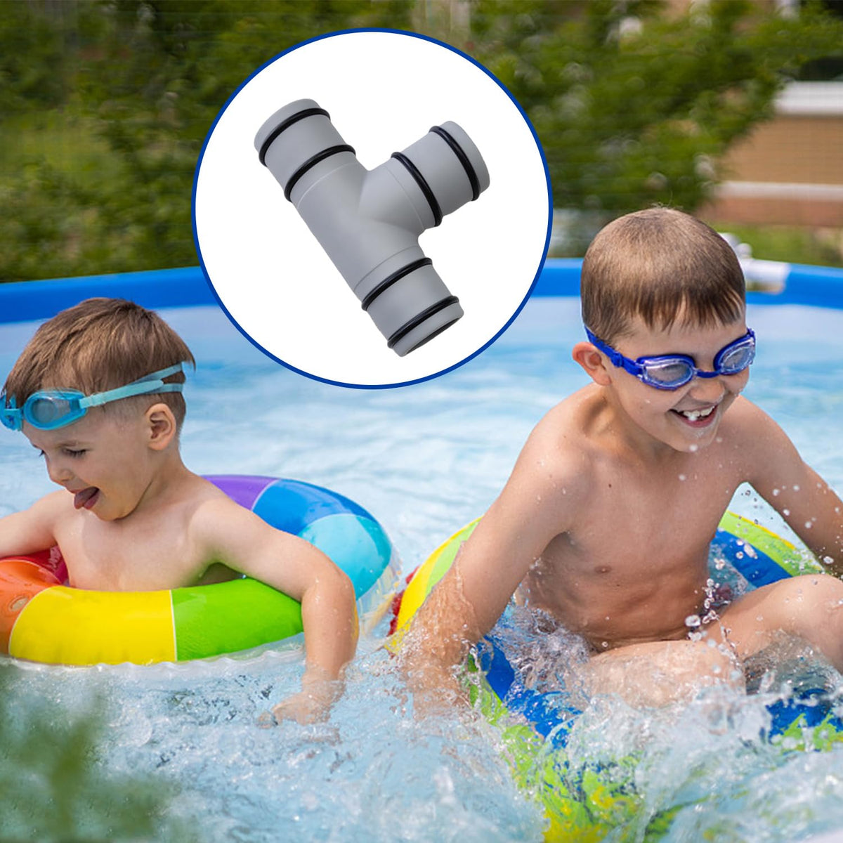 DAILJMON pool hose adapter easy-install, no tools required.