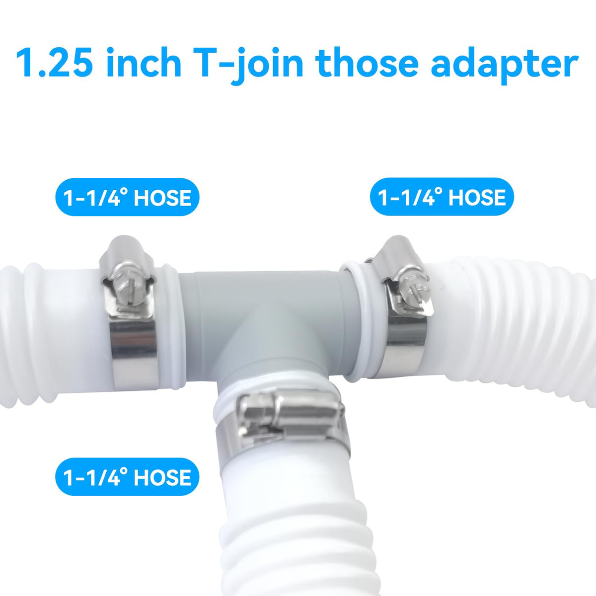 DAILJMON pool hose adapter durable for outdoor use, resisting sun and rain.