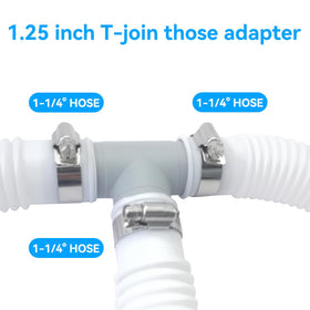DAILJMON pool hose adapter durable for outdoor use, resisting sun and rain.