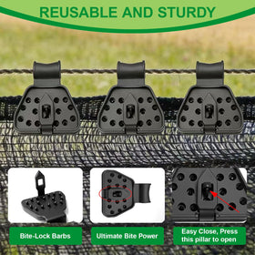 DAILJMON universal mesh clip fits various fabrics without tearing.