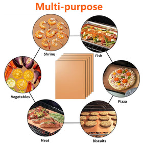 Dailyart copper grill mat multipurpose use in ovens, air fryers, and grills.