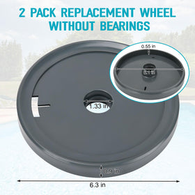 Dairrr Fuuu 360006 wheel for Pentair Legend LX5000G enhances pool maneuverability