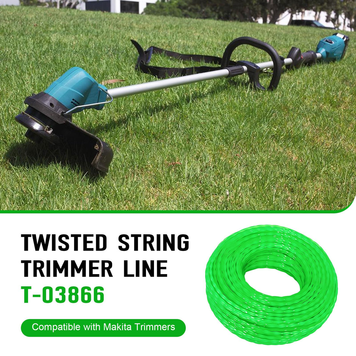 Close-up of twisted surface on Dairrr Fuuu T-03866 line highlighting undulated design for quiet operation.