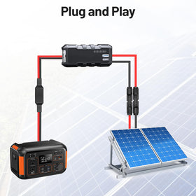 Daitoku wide compatibility powerpole cable for portable power stations and panels.