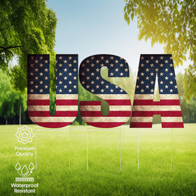 DAJDC weatherproof yard stake sign for year-round use