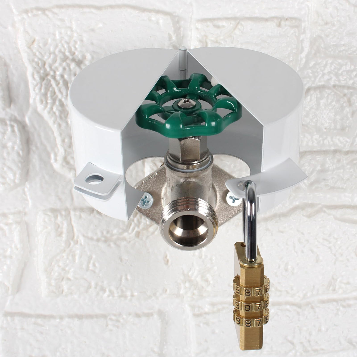 Dakekou durable metal faucet lock withstands outdoor weather