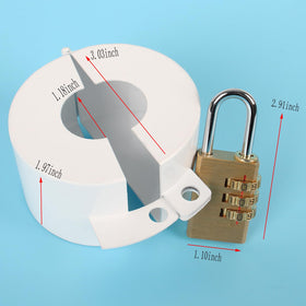 Dakekou padlock included with faucet lock for quick secure access