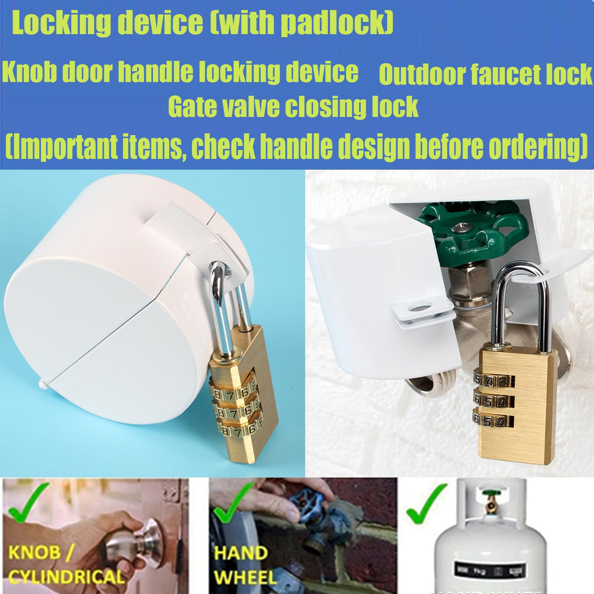 Dakekou water-conservation spigot lock helps prevent unauthorized water use