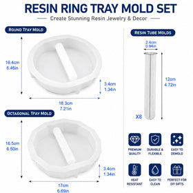 DaKuan elliptical vase mold for elegant resin displays