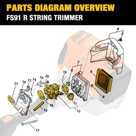 Dakule air filter and spark plug kit for quick tune up.
