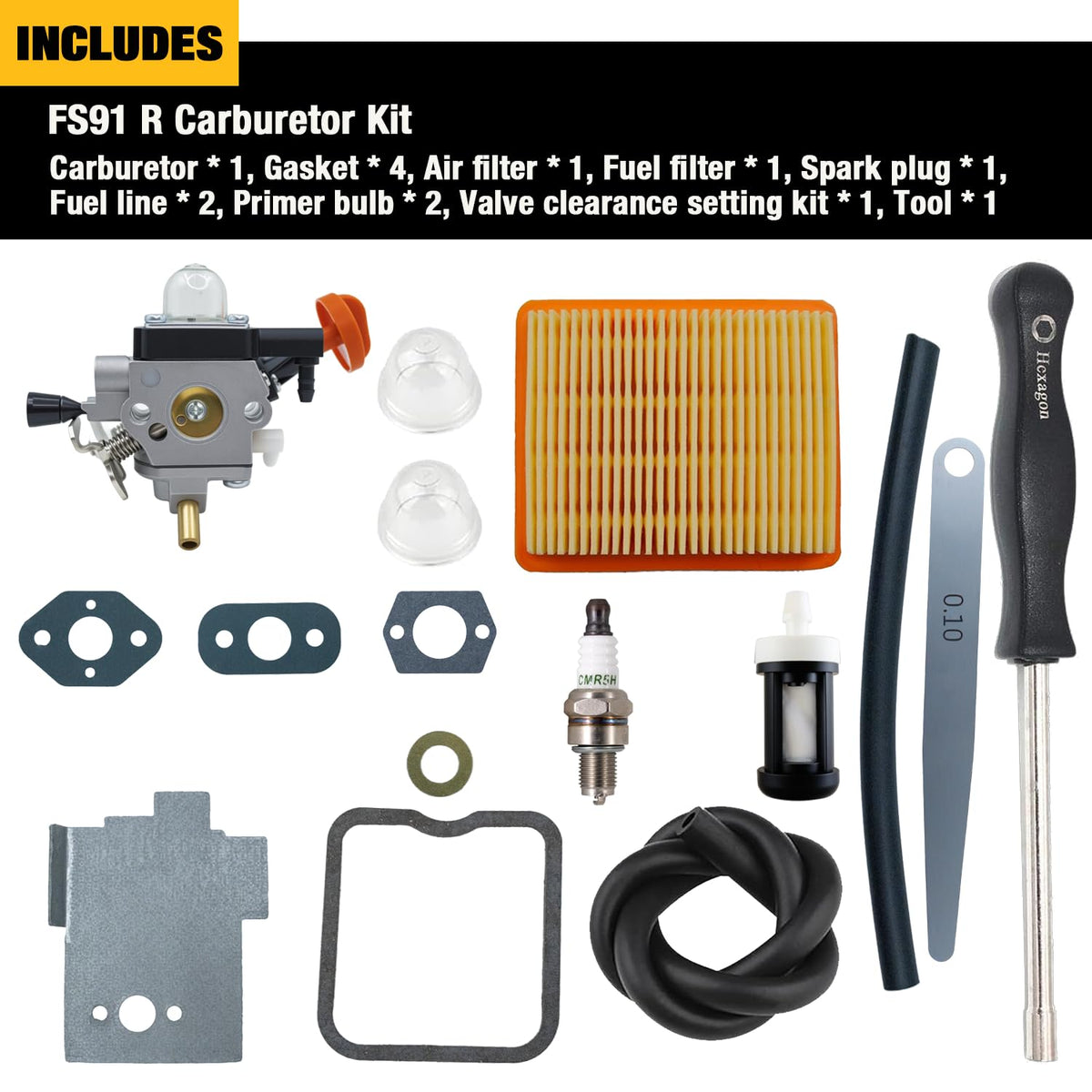 Dakule compatibility guide shows Stihl models including FS91R.