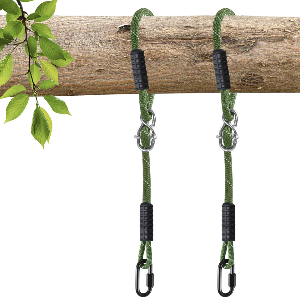 Dakzhou two pack heavy duty tree swing ropes with adjustable straps for outdoor use