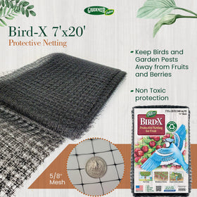 Dalen Bird-X netting protecting berries while letting sun reach plants