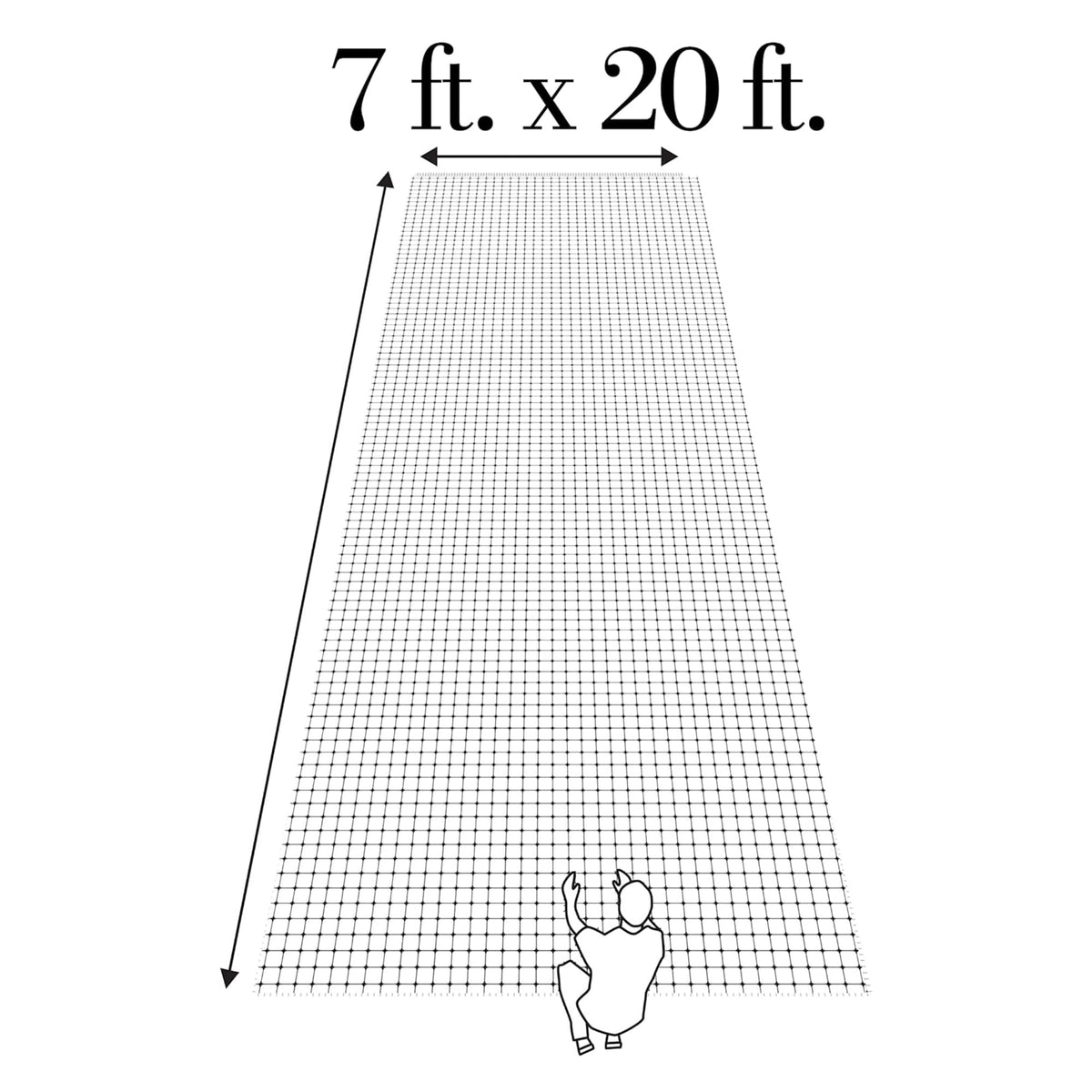 Dalen Bird-X netting with weather-resistant material in outdoor use