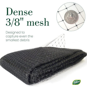 Dalen protective mesh close-up shows tight weave preventing debris.