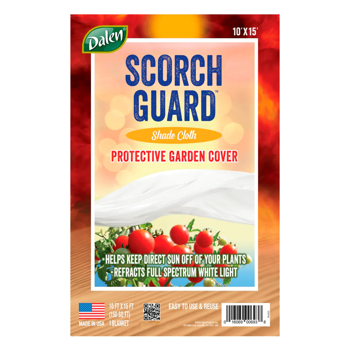 Dalen Scorch Guard over ground covers plants with balanced light and sun protection