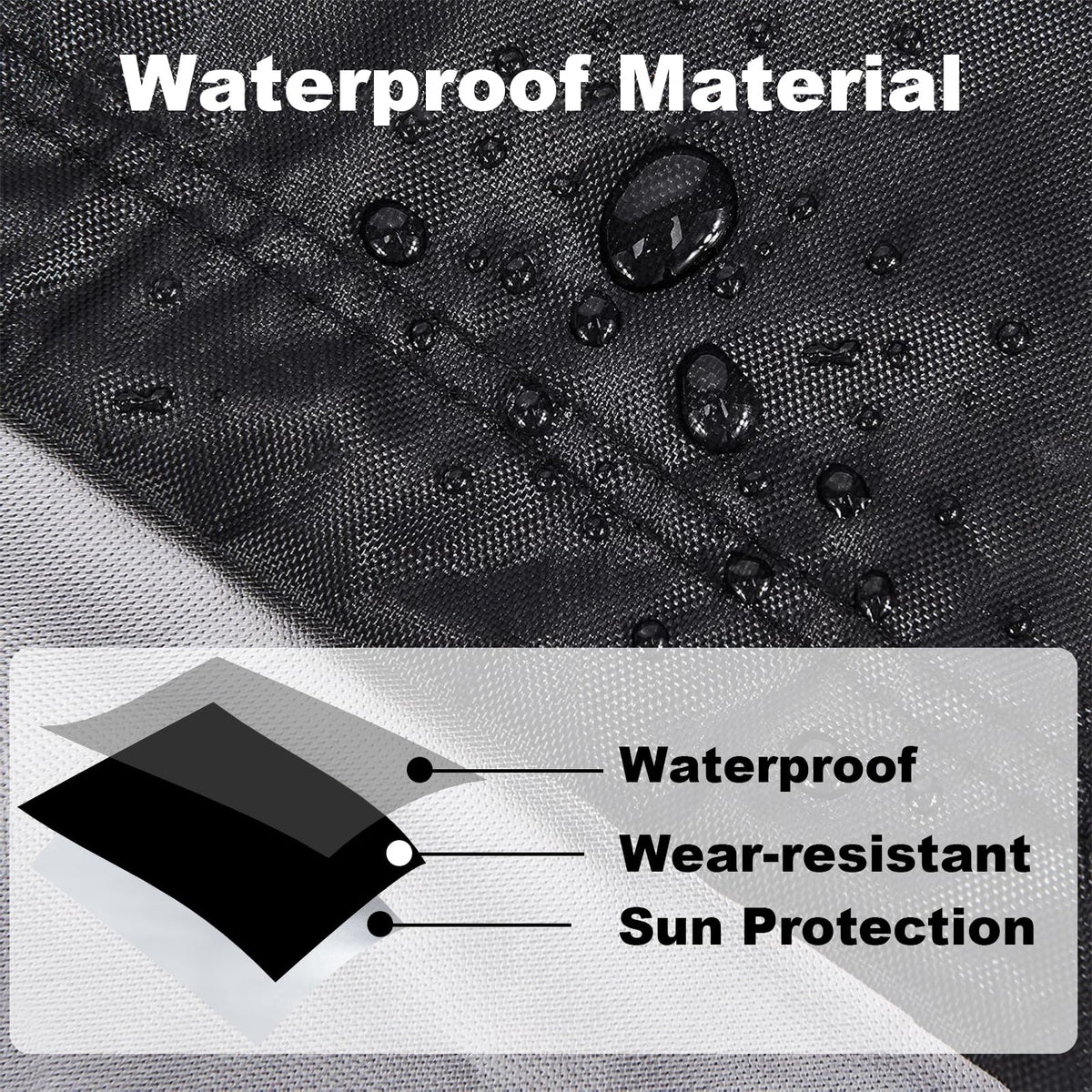 Dalianlc all-weather patio heater protection against wind and rain