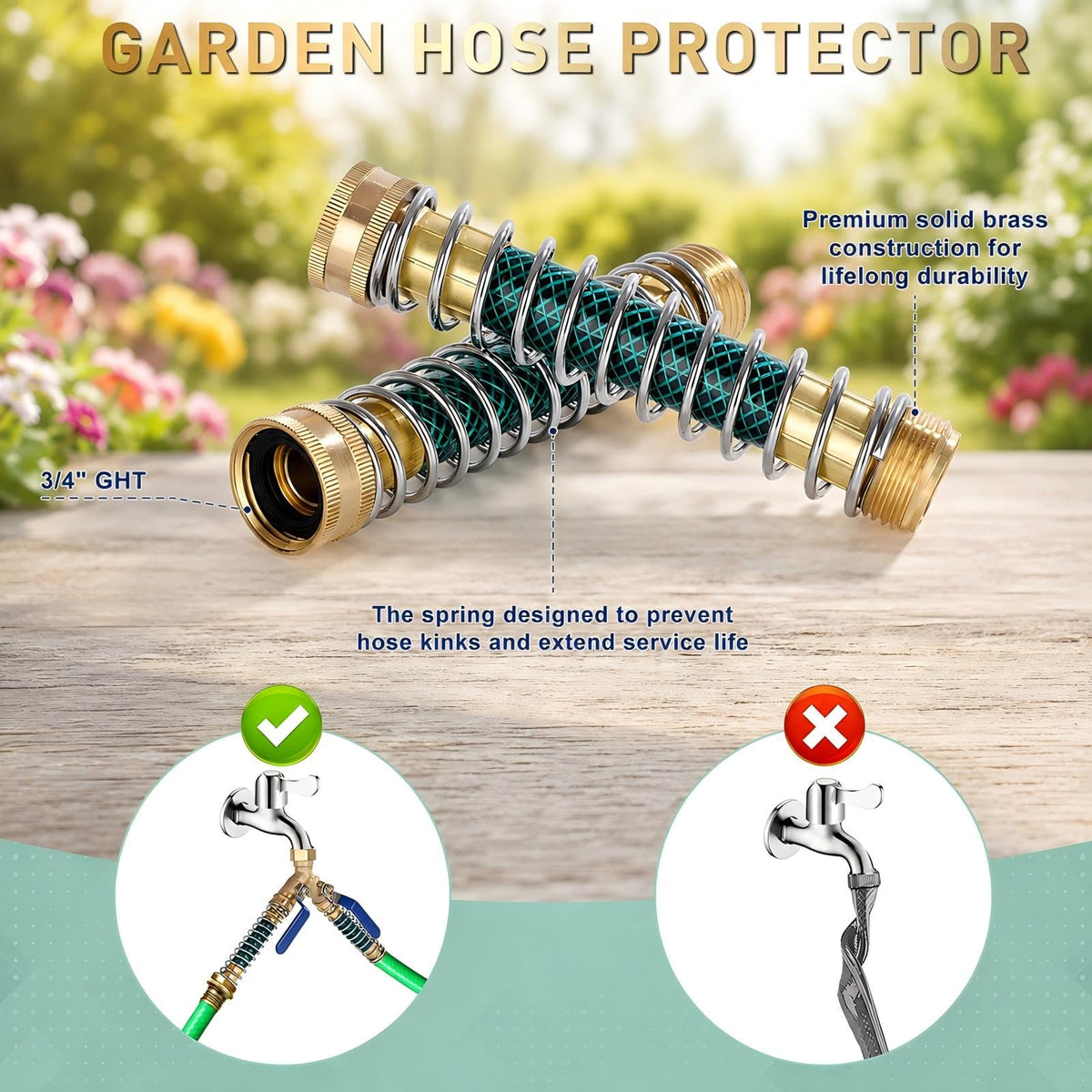 Dalmbox brass construction provides durable outdoor performance