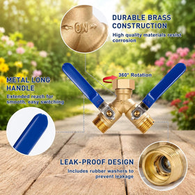 Dalmbox dual valves allow independent flow control