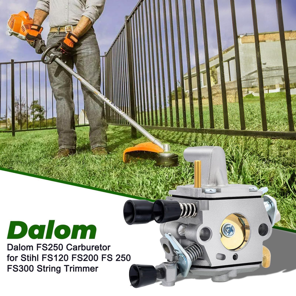Dalom FS250 carburetor fuel inlet ports show precision fit for operation