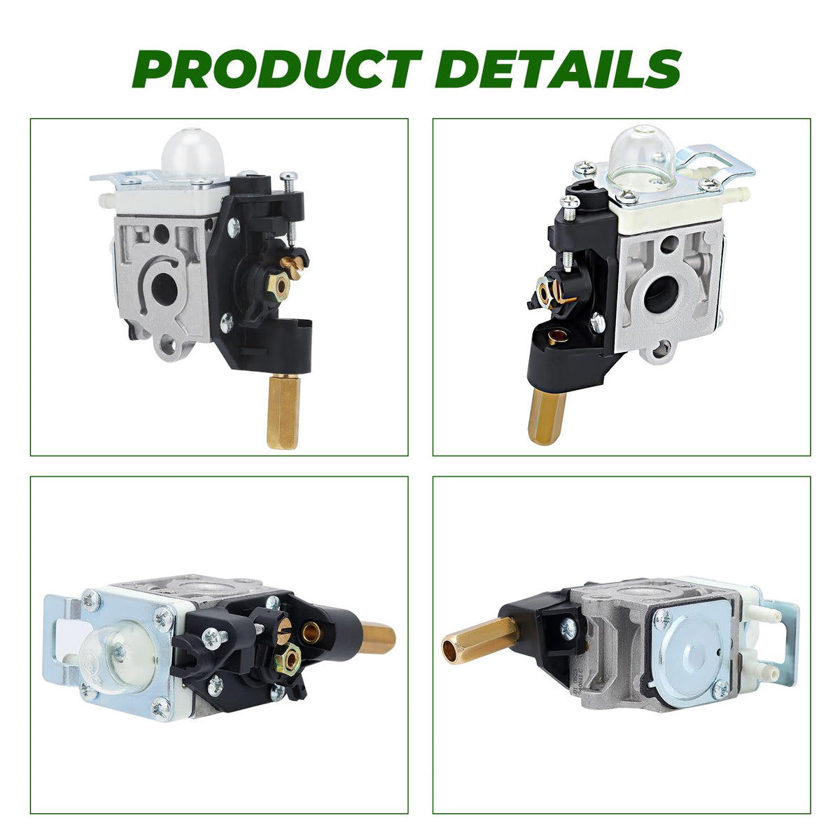 Dalom SRM210 spark plug included for reliable ignition and smooth operation.