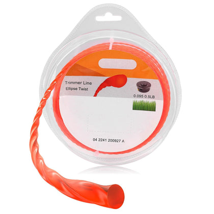 Dalom .095 inch trimmer line on a 1/2 lb spool, built for durability.
