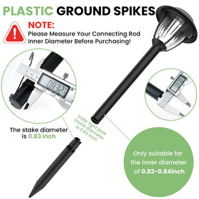 DALQUIS weatherproof spikes withstand rain and sun for reliable outdoor lighting.