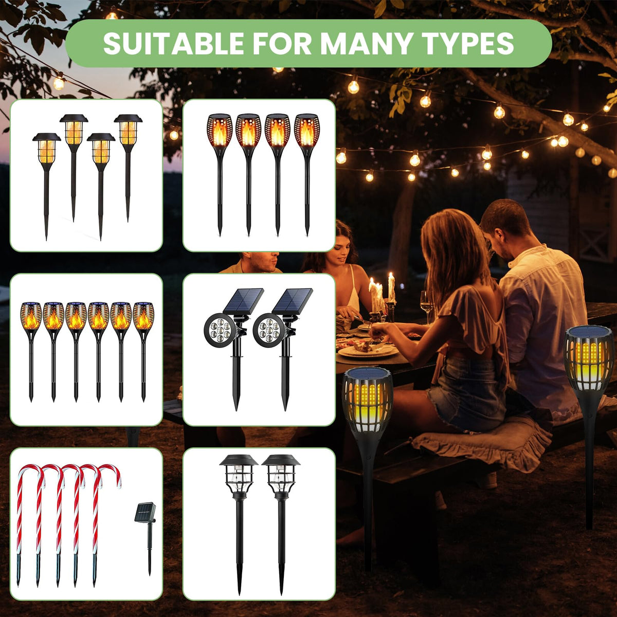 DALQUIS multi-use spikes suitable for indoor and outdoor lighting setups.