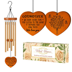 Damaigiift godmother wind chime gift with thoughtful design
