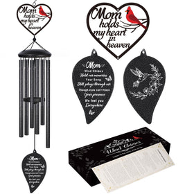 Damaigiift memorial wind chimes 30-inch on porch honoring mom with gentle melodies