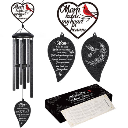 Damaigiift memorial wind chimes 30-inch on porch honoring mom with gentle melodies