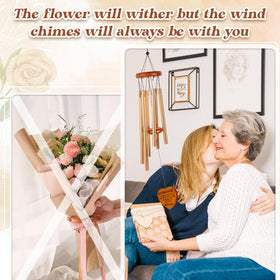 Damaigiift six-tube aluminum wind chime creating soothing tones