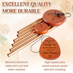 Damaigiift six thick-walled tubes produce gentle resonance for peaceful moments