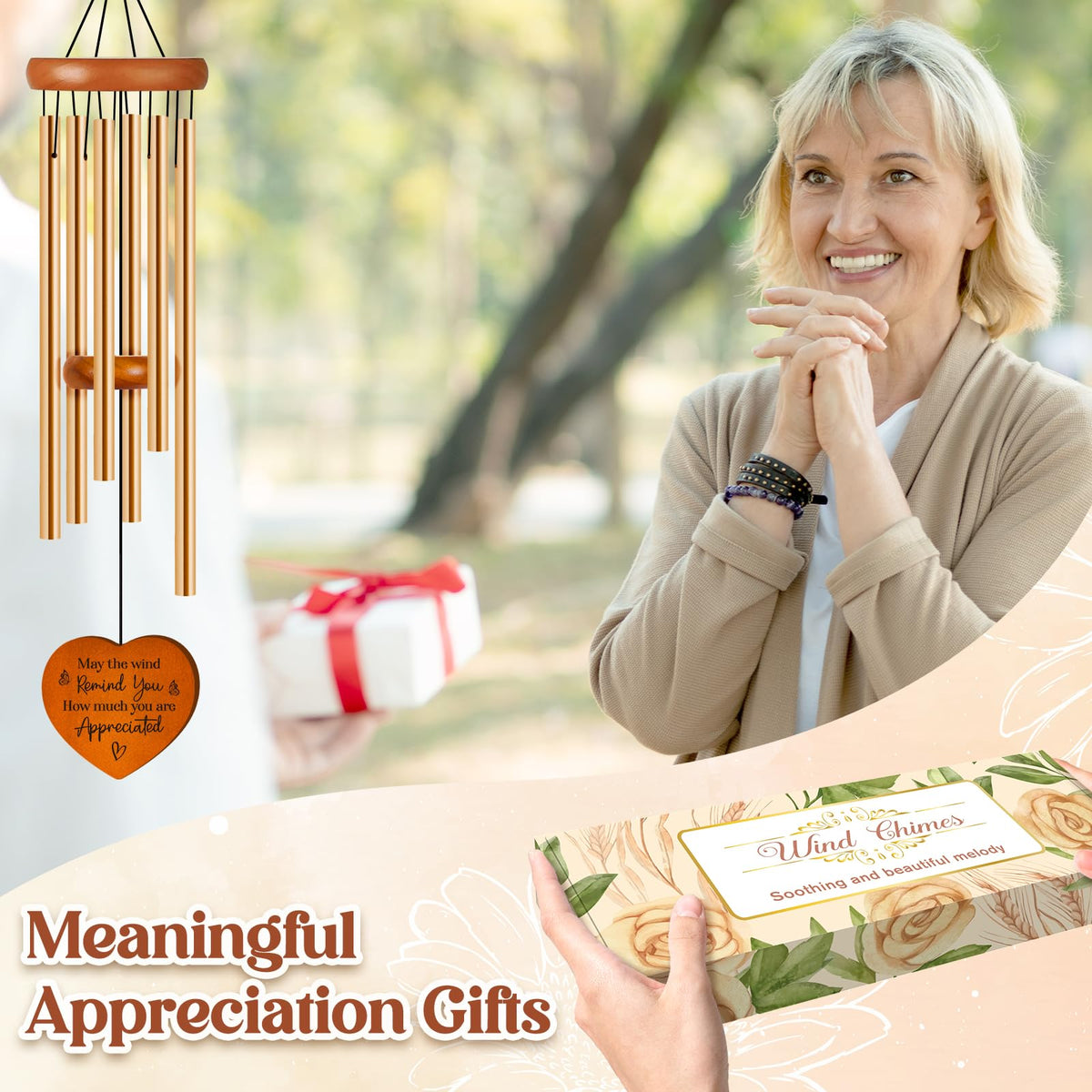 Damaigiift wind chimes garden decor enhances outdoor spaces.