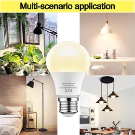 Damotec A19 bulb with E26 base fits standard lamps for easy setup