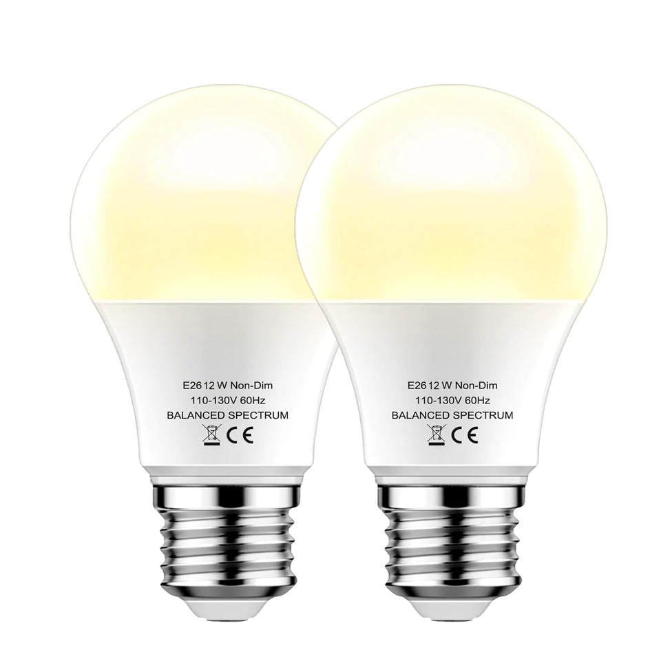 Damotec A19 grow light bulb in use boosts indoor plant growth