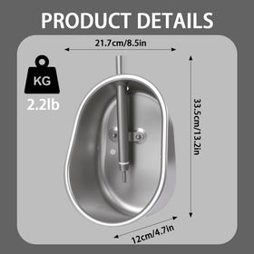 Danbark waterer bowl interior is smooth for easy cleaning and hygiene