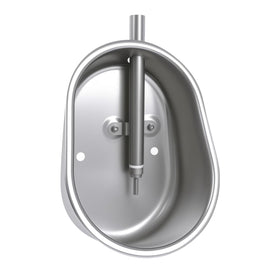 Danbark waterer bowl with snout-activated nozzle for quick, touch-free hydration