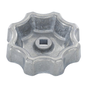 Danco 10006P round wheel handle for outdoor faucets offers easy grip and reliable shutoff.