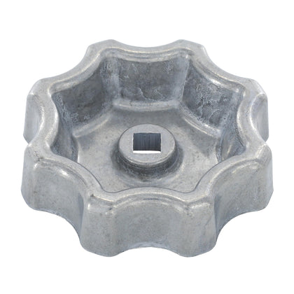 Danco 10006P round wheel handle for outdoor faucets offers easy grip and reliable shutoff.