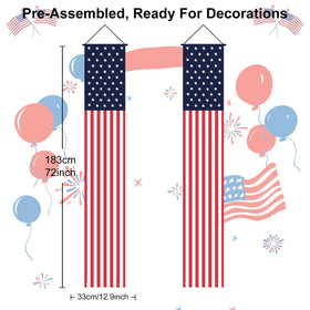 DanCoom indoor-outdoor patriotic banner suitable for homes and businesses