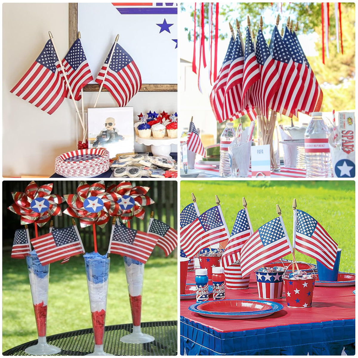 DanCoom outdoor-friendly patriotic flag display for yard and garden decor