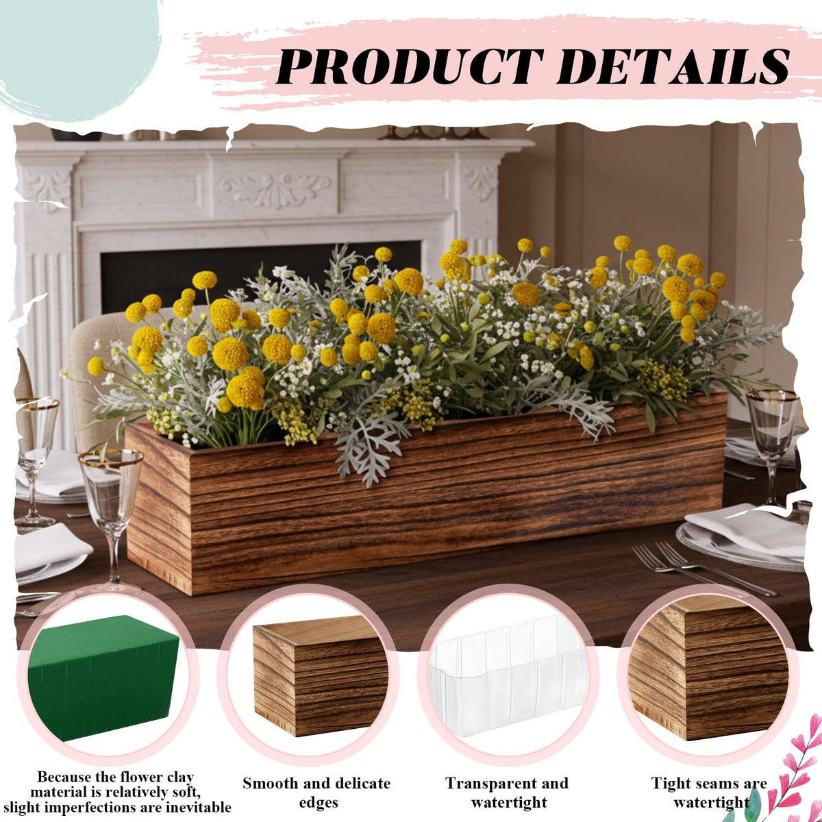 Dandat floral foam blocks enable flexible, customizable centerpieces and arrangements
